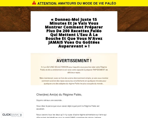 CB’s #1 Paleo Offer (PaleoHacks) NOW in French !!